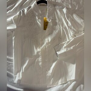 Elegant White Button Down Shirt